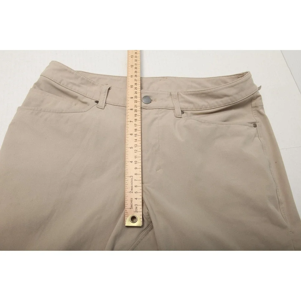 Lululemon Pants Mens 32 Khaki ABC 5 Pocket Slim Stretch Casual Performance Tech